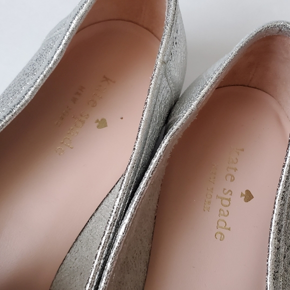 Kate Spade NY Crackled Metallic Nappa Loafer Flats - Picture 8 of 8